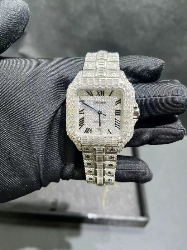 VVS moissanite Honeycomb Set icedout Luxury Hip Hop bingbing personalized watch - Image 5