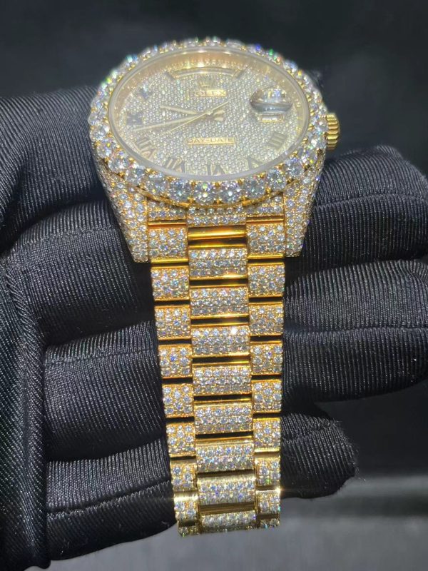 VVS moissanite Honeycomb Set icedout Luxury Hip Hop bingbing personalized watch - Image 3