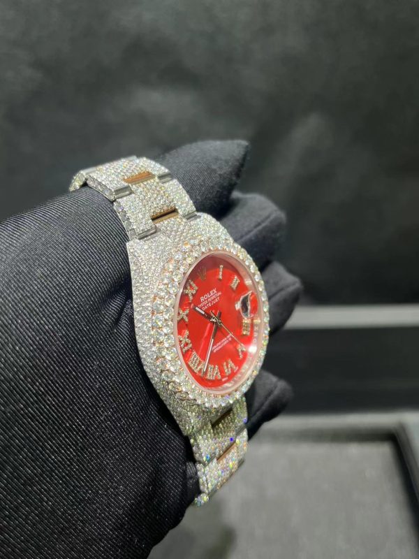 VVS moissanite Honeycomb Set icedout Luxury Hip Hop bingbing personalized watch - Image 2