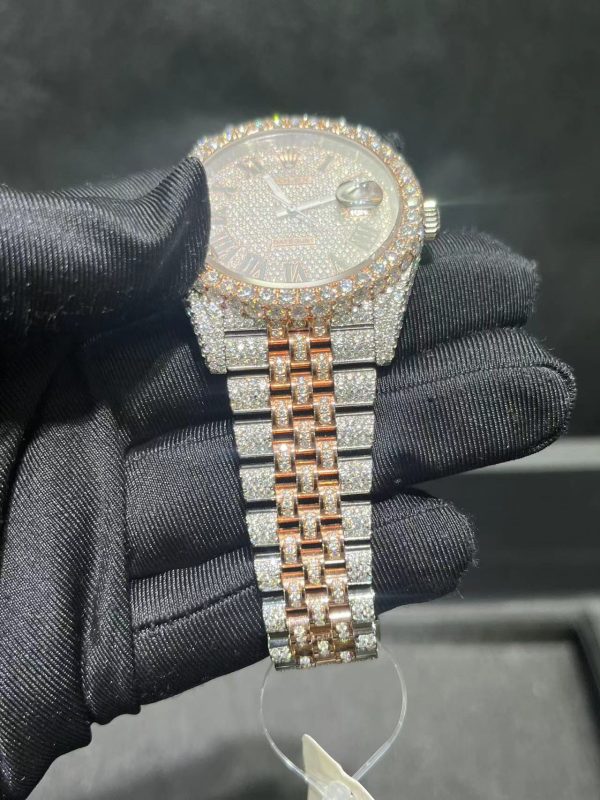 VVS moissanite Honeycomb Set icedout Luxury Hip Hop bingbing personalized watch - Image 3