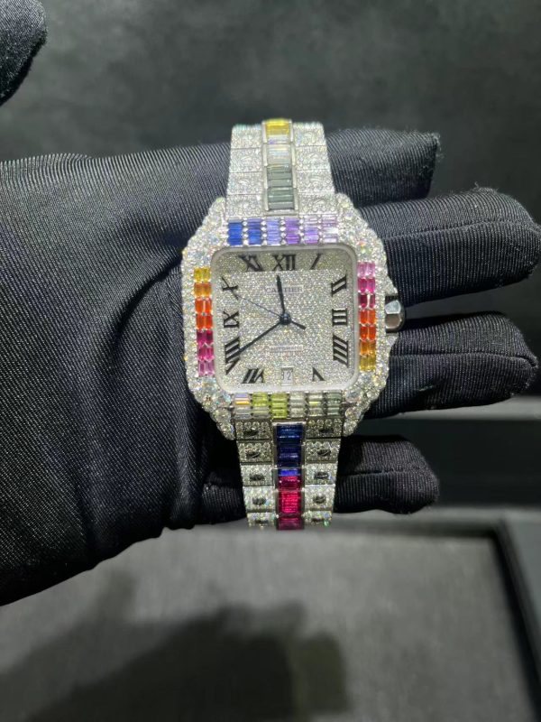 VVS moissanite Honeycomb Set icedout Luxury Hip Hop bingbing personalized watch