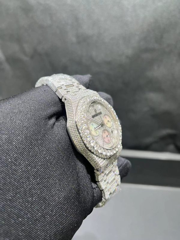 VVS moissanite Honeycomb Set icedout Luxury Hip Hop bingbing personalized watch - Image 2