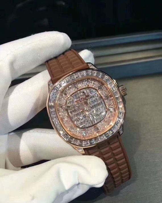 18k gold custom watch