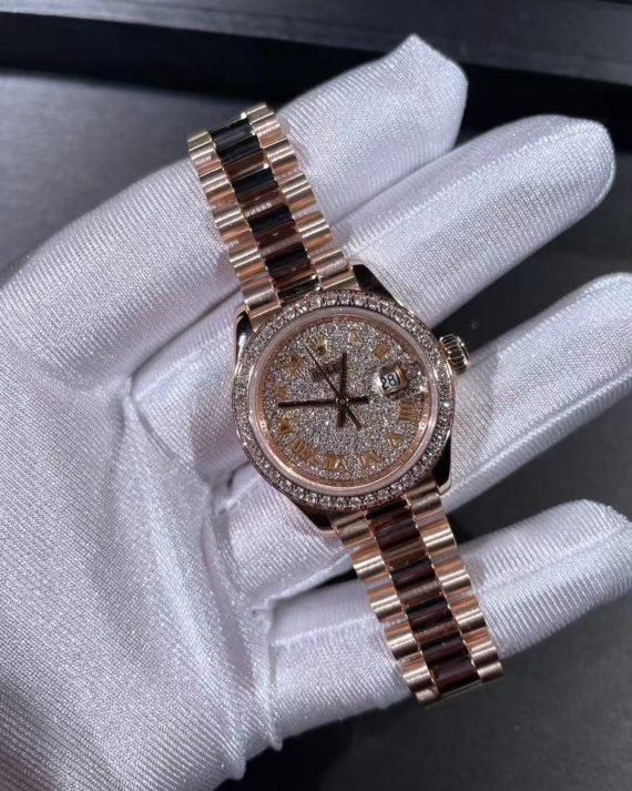 18k gold top luxury watch