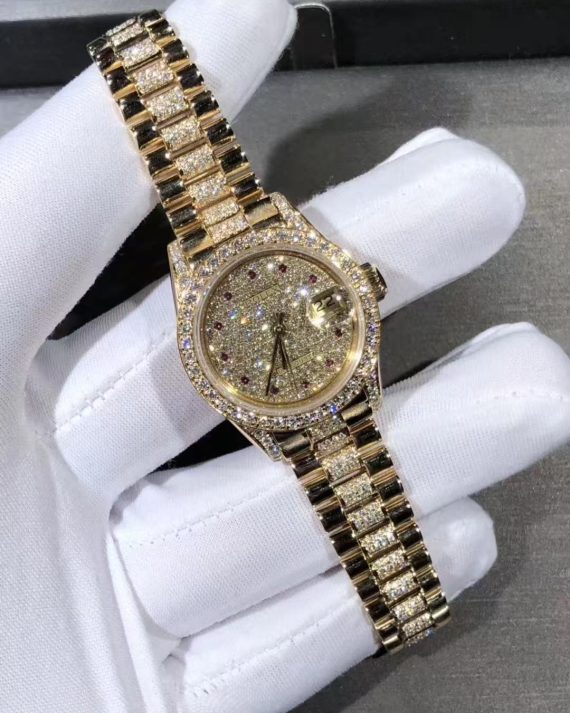 18k gold top luxury watch