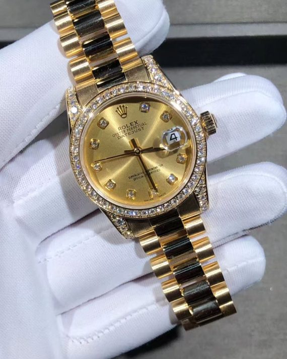18k gold top luxury watch
