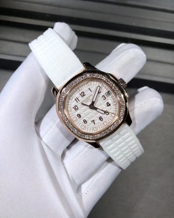 Patek Philippe 35mm 18k Diamond Gold Watch