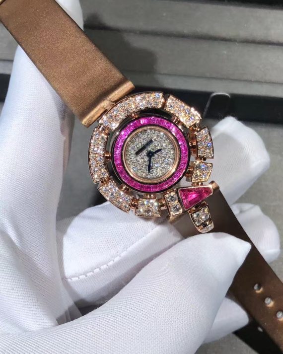 Bulgari 30mm Gold Diamond Watch